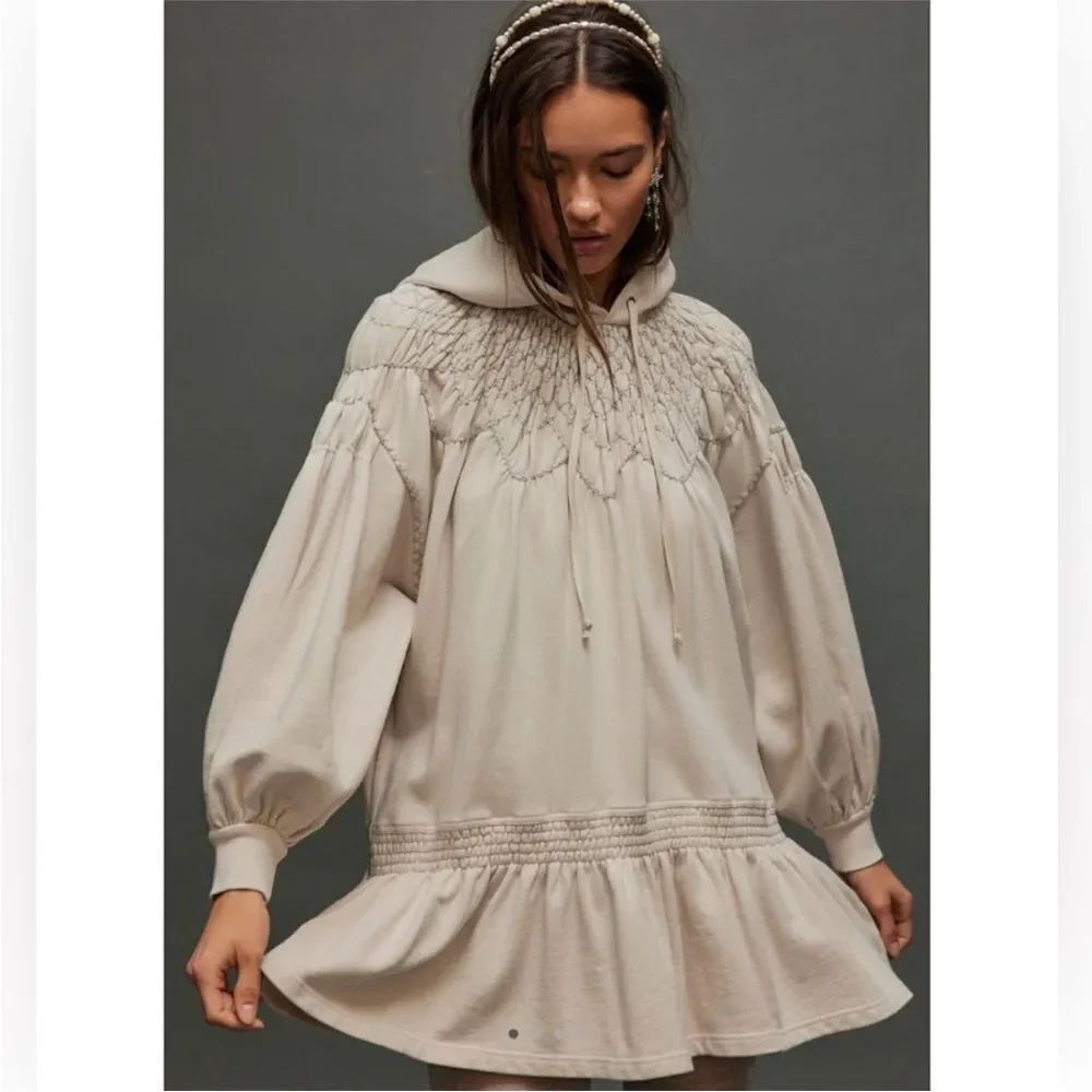Free People Marty Smocked Mini Dress